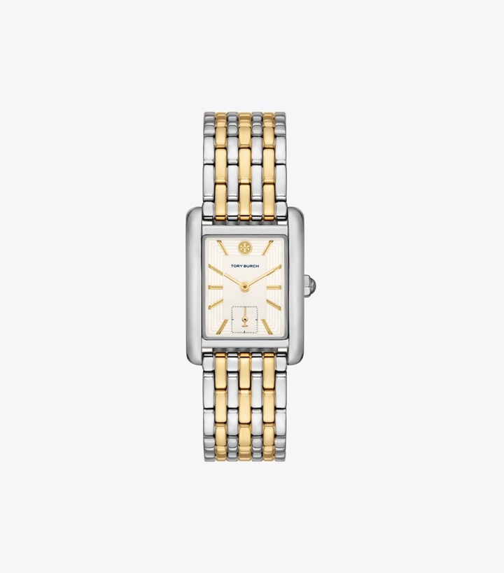 Tory Burch designer ストラップウォッチ エレノア ウォッチ in IVORY / TWO-TONE front