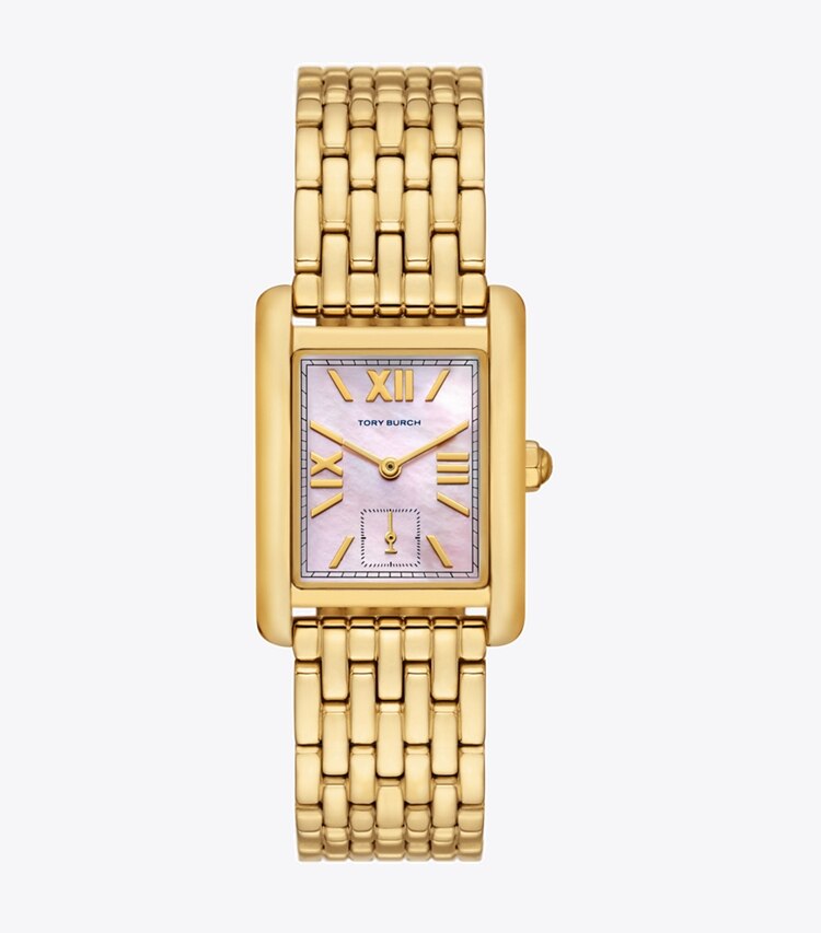 Tory Burch designer ストラップウォッチ エレノア ウォッチ ゴールドトーン ステンレススチール in PINK MOP/GOLD front