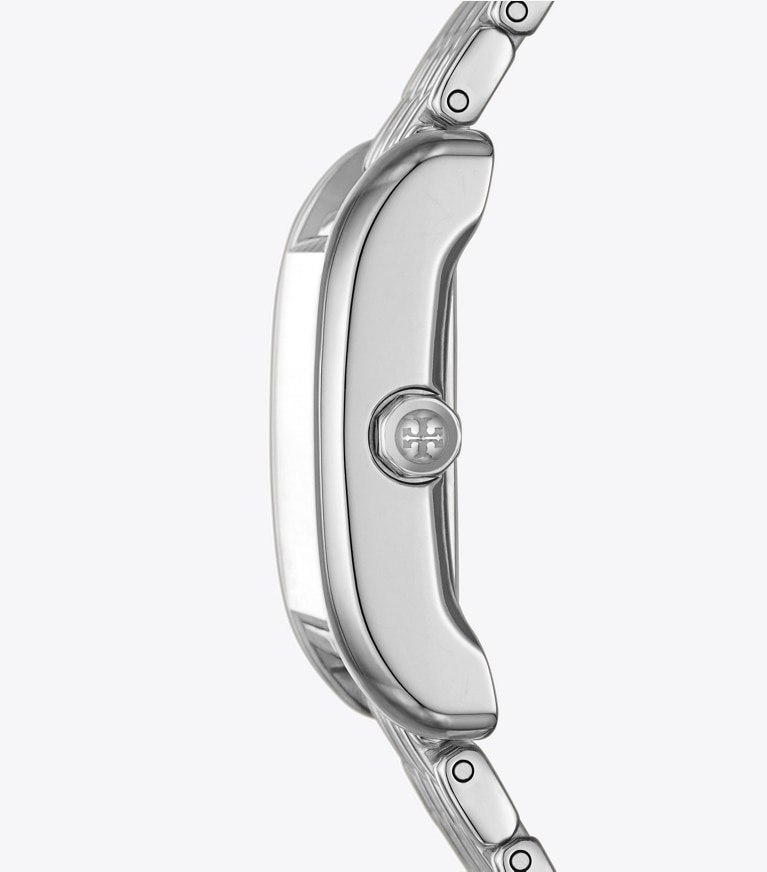Tory Burch designer strap watches Eleanor Watch in IVORY/SILVER front