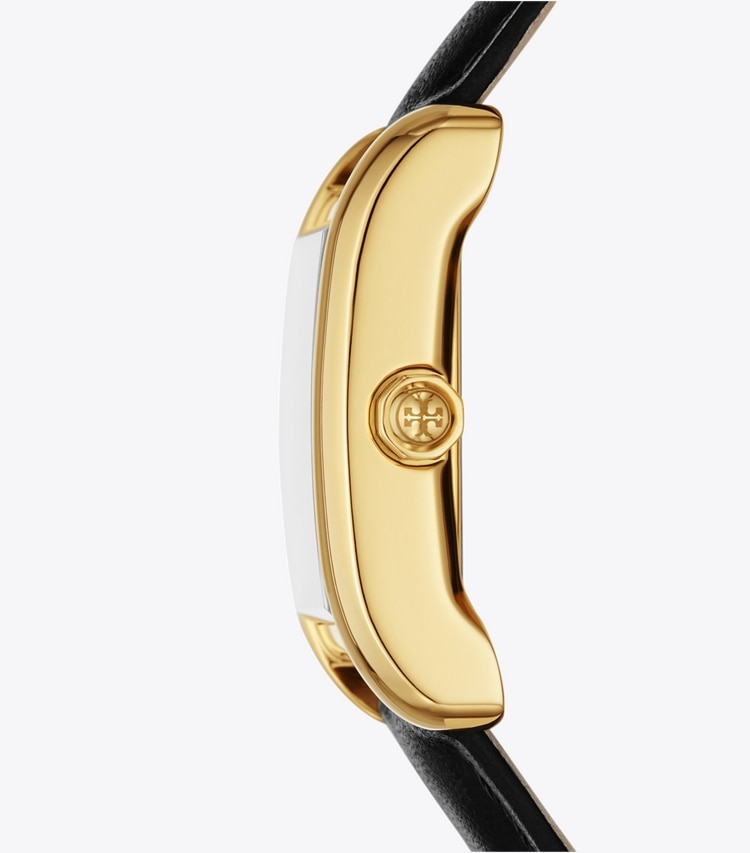 Tory Burch designer strap watches Eleanor Watch in IVORY/BLACK side