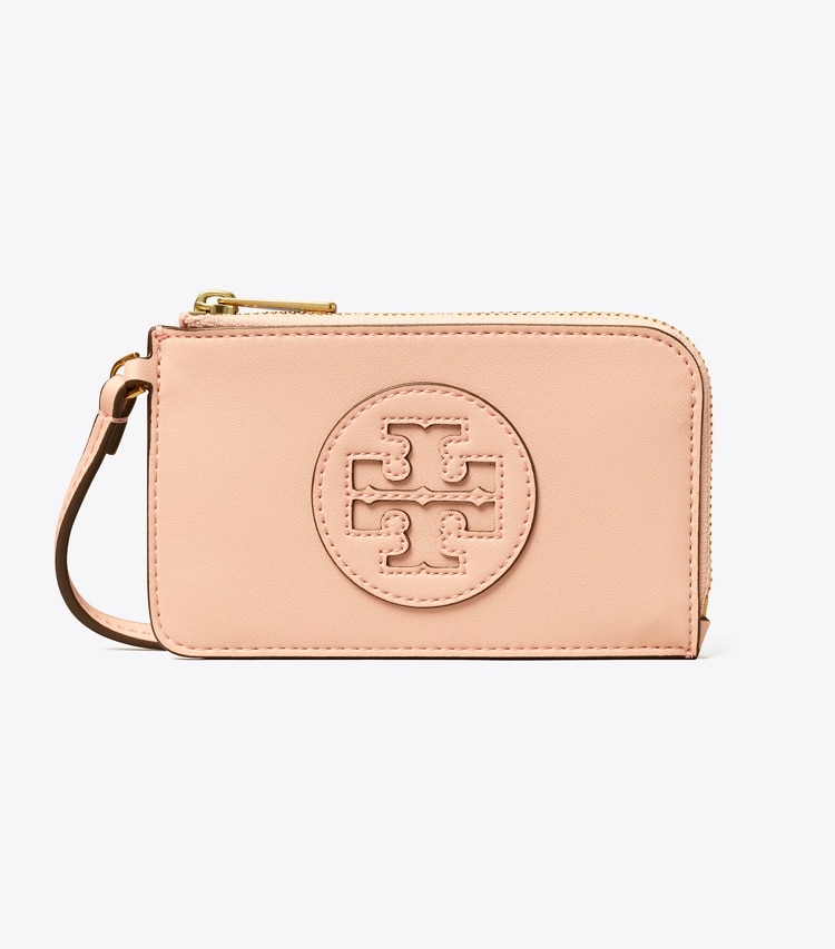 Tory Burch designer card cases Ella Bio Zip Card Case in Blush front