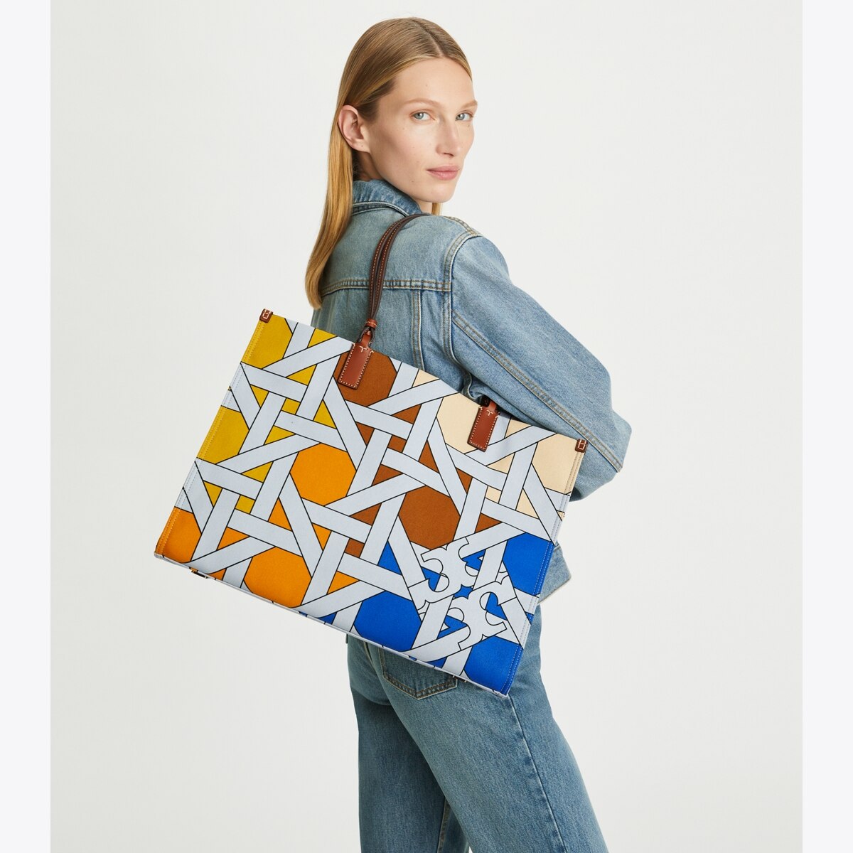 Ella Canvas Basketweave Tote: Women's Designer Tote Bags