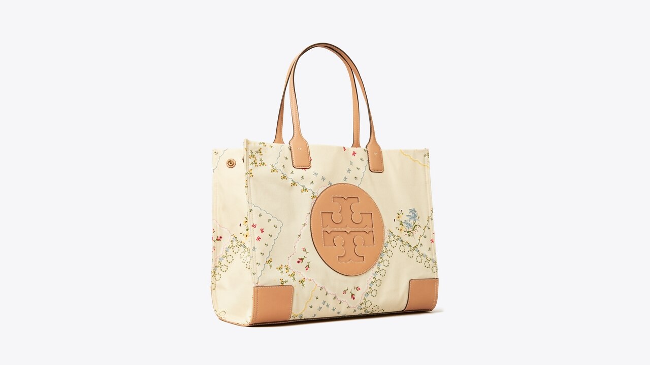 Ella Canvas Floral Tote Bag