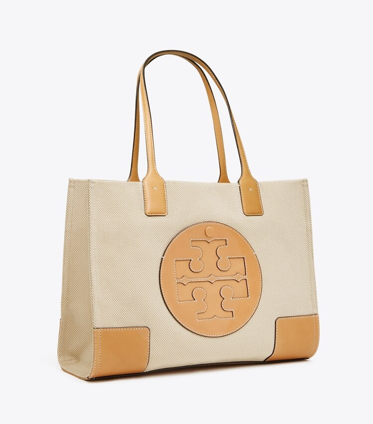 Tory Burch, Bags, Tory Burch Ella Canvas Leather Tote