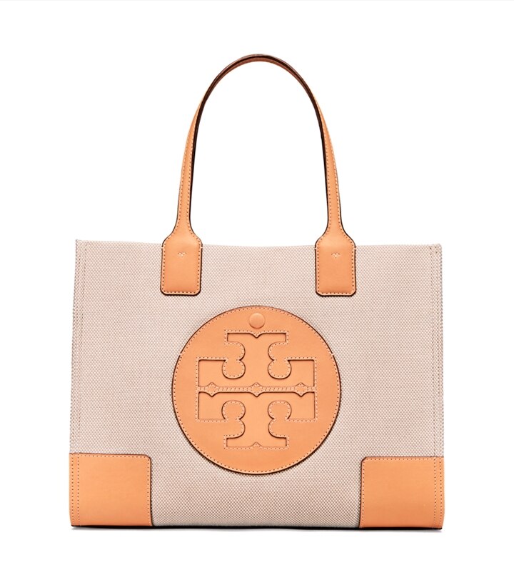 tory burch ella canvas mini tote