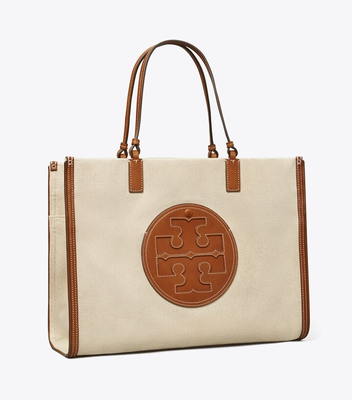 Total 72+ imagen tory burch large canvas tote