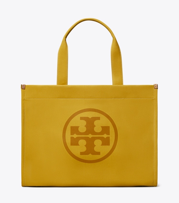 Tory Burch designer tote bags Ella Canvas Tote in Crown front