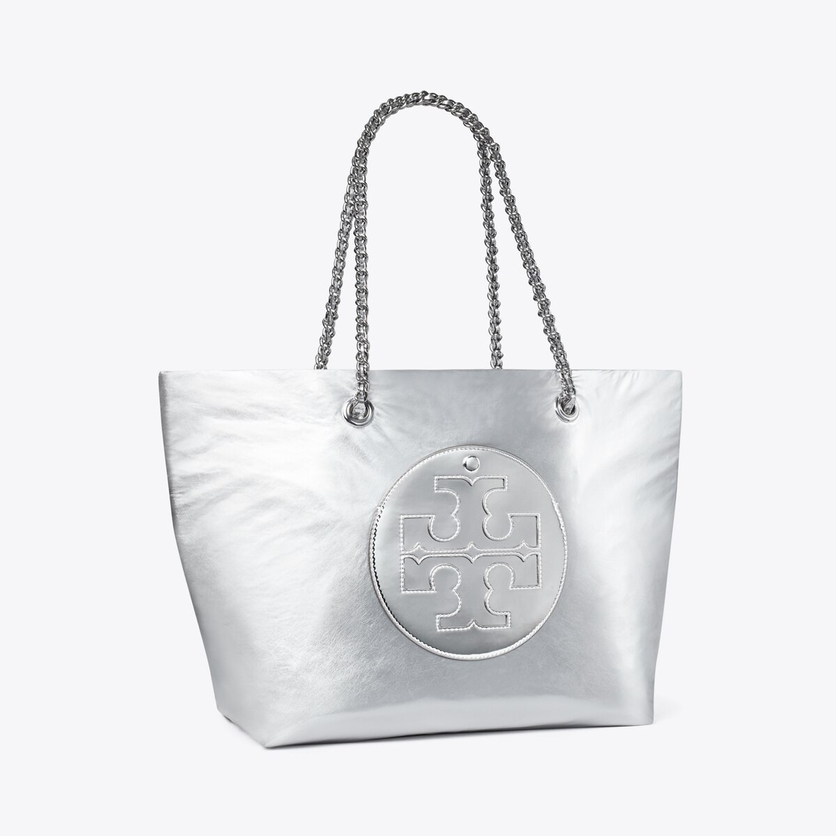 Metallic tote handbags on sale