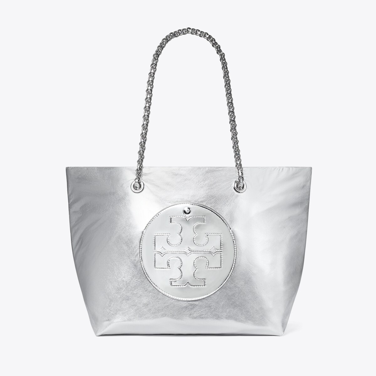 Ella Chain Metallic Tote: Women's Designer Tote Bags | Tory