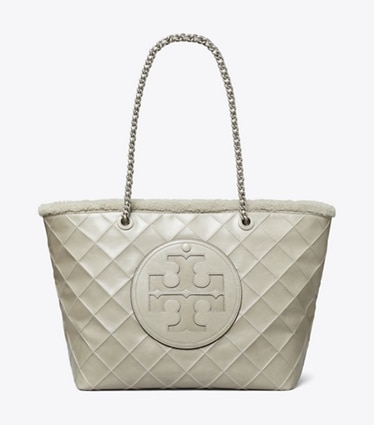 *BRAND NEW*TORY BURCH TOTE- Black Tile T Link Tote Bag
