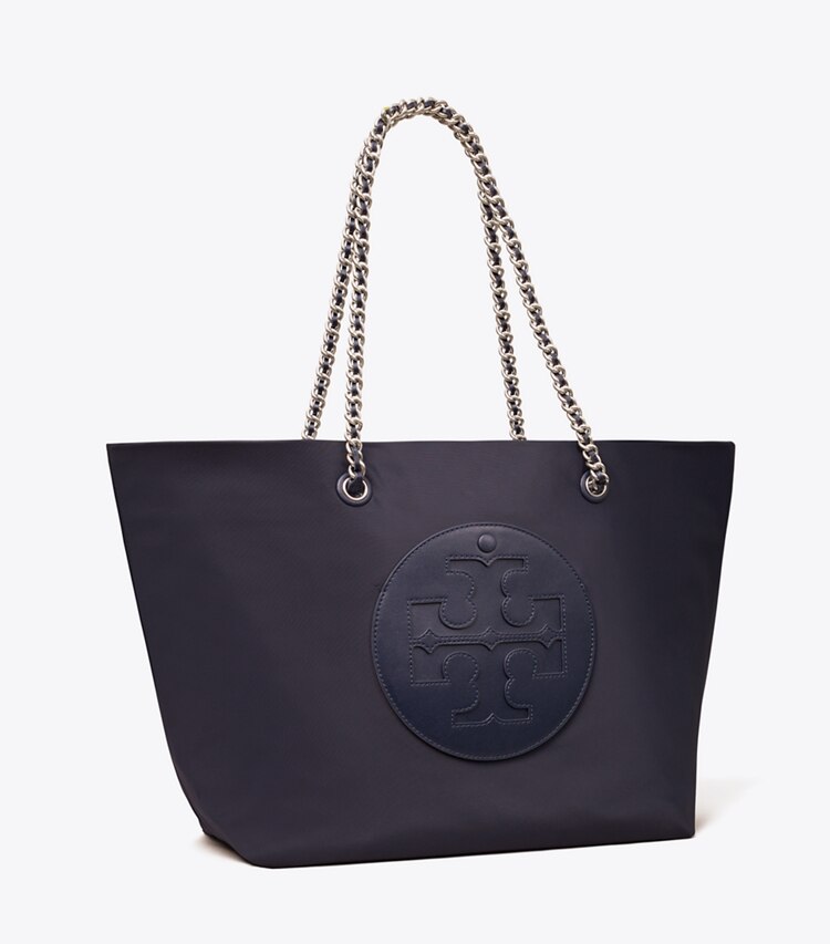 Tory Burch designer トートバッグ エラ チェーン トート in Tory Navy angle