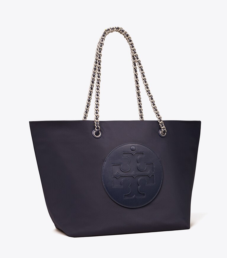 Tory Burch designer トートバッグ エラ チェーン トート in Tory Navy angle