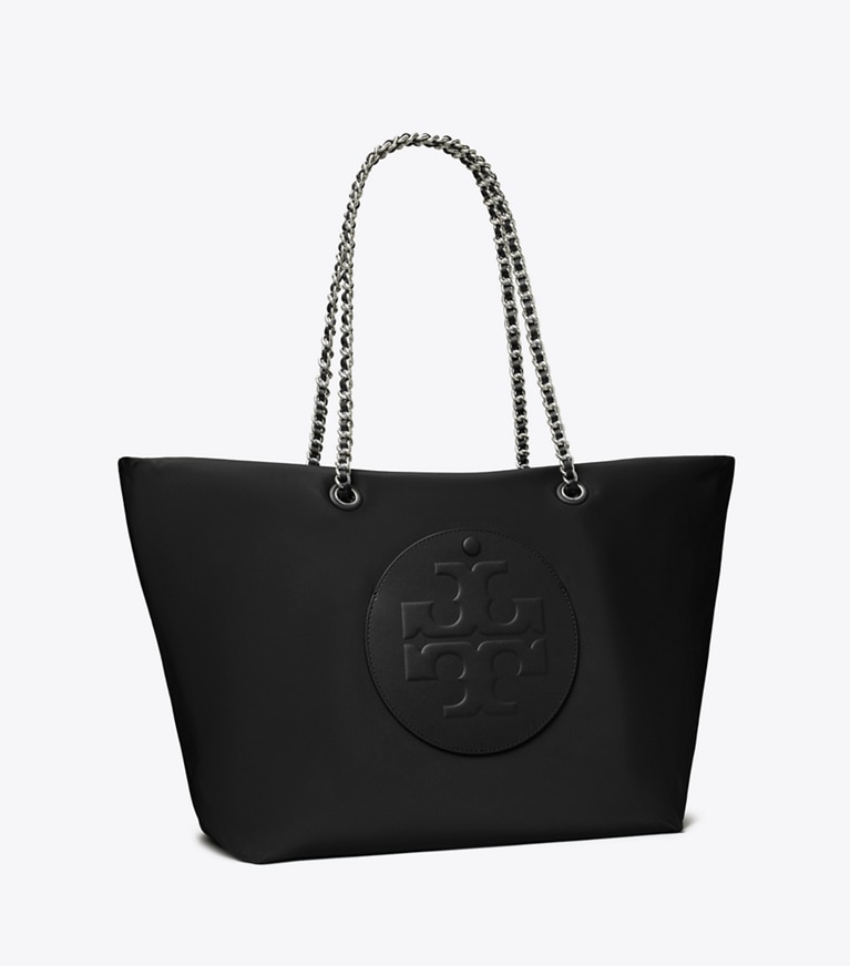 Tory Burch designer トートバッグ エラ チェーン トートバッグ in Black angle