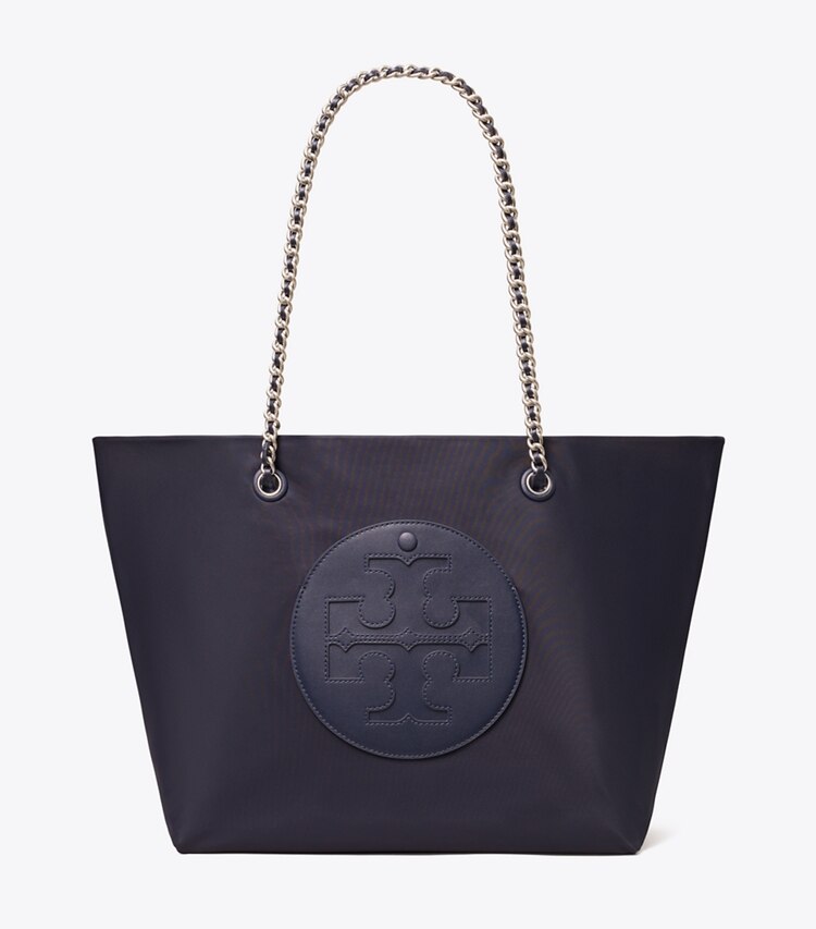 Tory Burch designer トートバッグ エラ チェーン トート in Tory Navy front