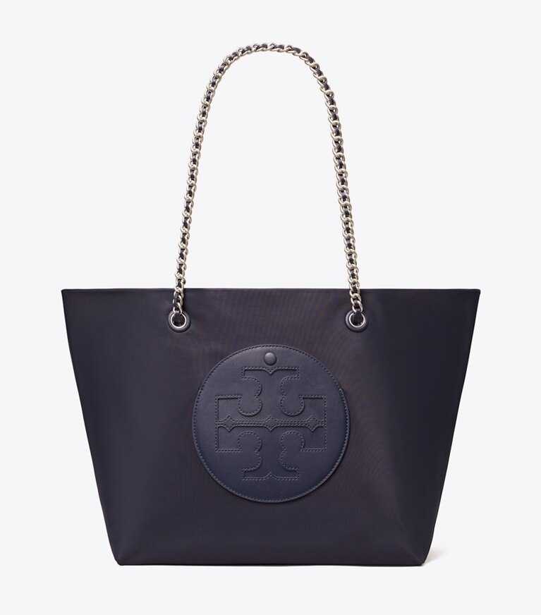 Tory Burch designer トートバッグ エラ チェーン トート in Tory Navy angle