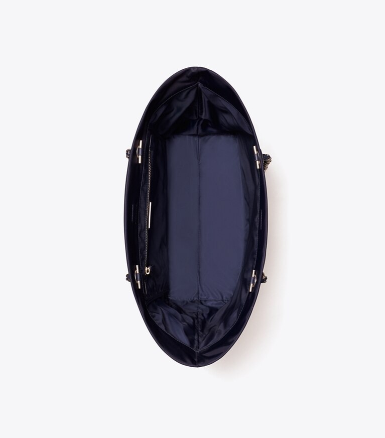 Tory Burch designer トートバッグ エラ チェーン トート in Tory Navy angle