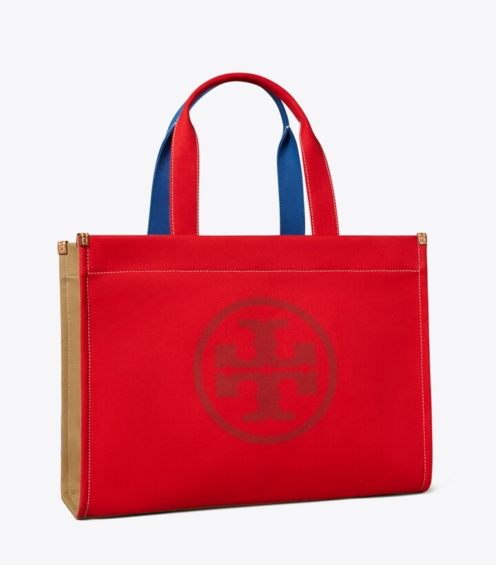 Ella Color-Block Canvas Tote: Women's Handbags | Tote Bags | Tory Burch UK