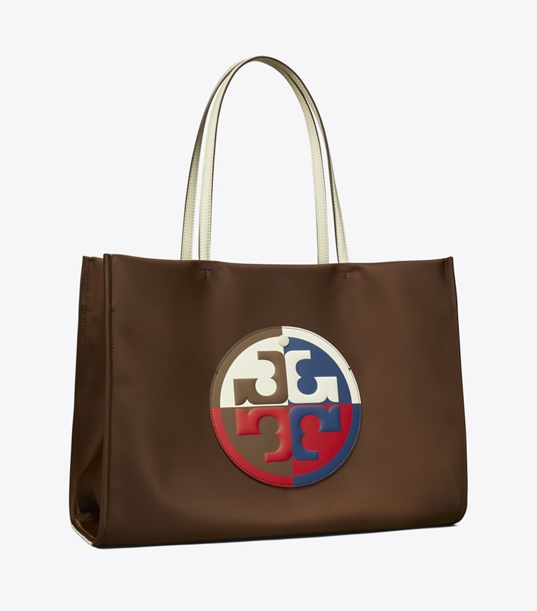 Tory Burch designer tote bags Ella Colorblock Tote in Multi angle