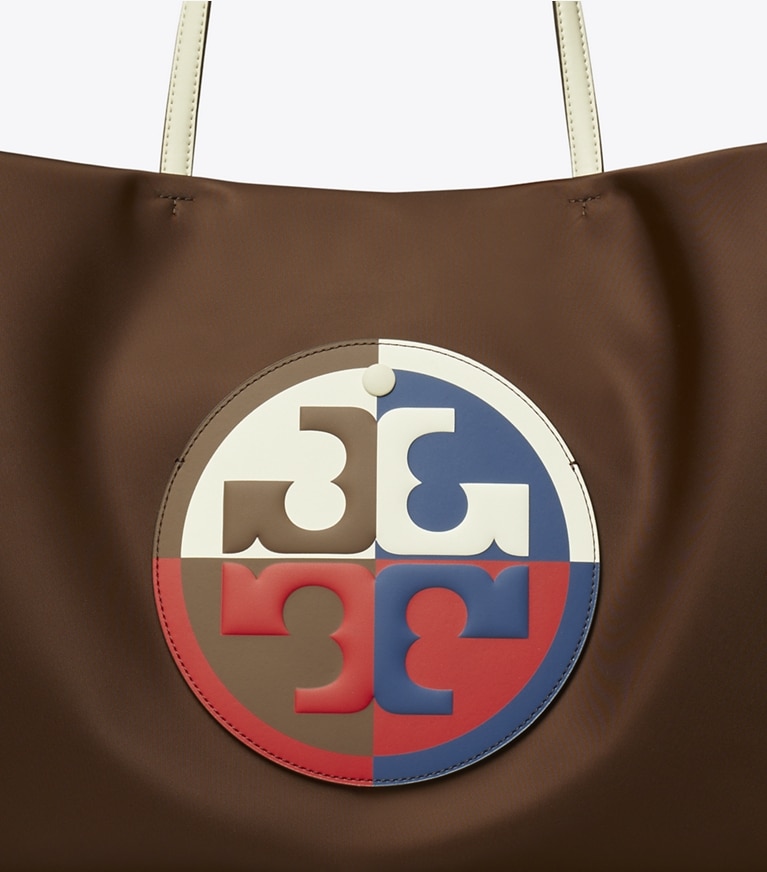 Tory Burch designer tote bags Ella Colorblock Tote in Multi angle