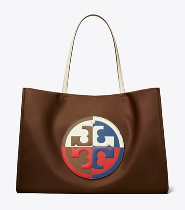 Tory Burch designer tote bags Ella Colorblock Tote in Multi front