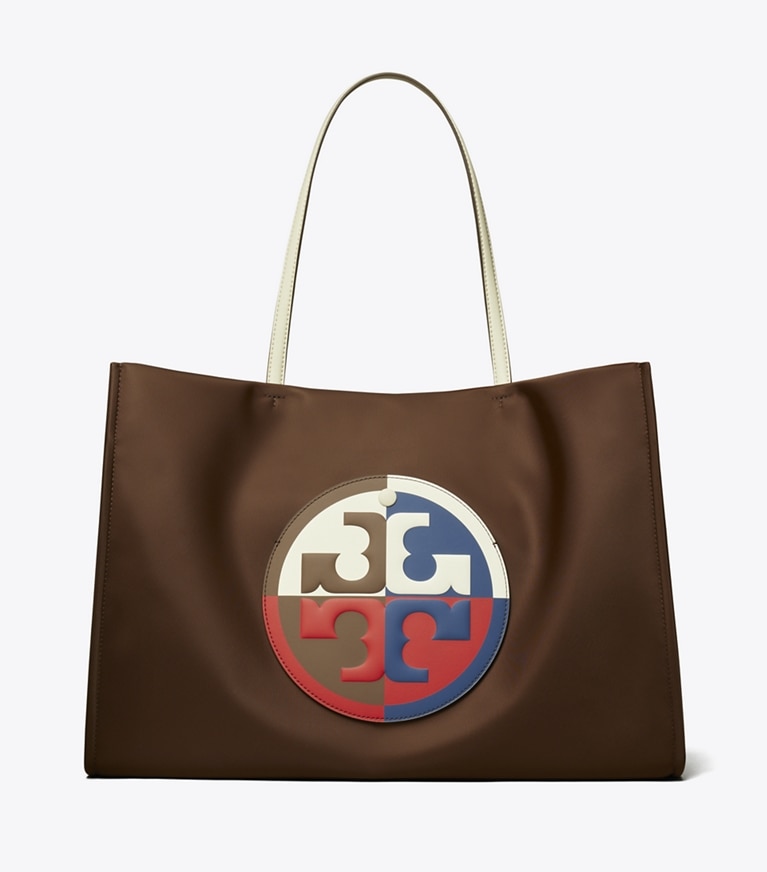 Tory Burch designer tote bags Ella Colorblock Tote in Multi angle