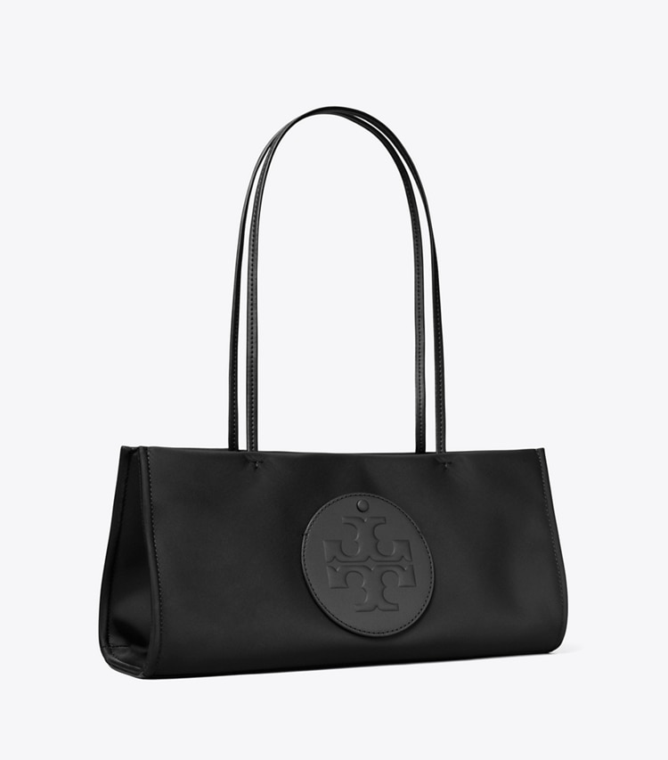 Tory Burch designer tote bags Ella East-West Tote in Black angle