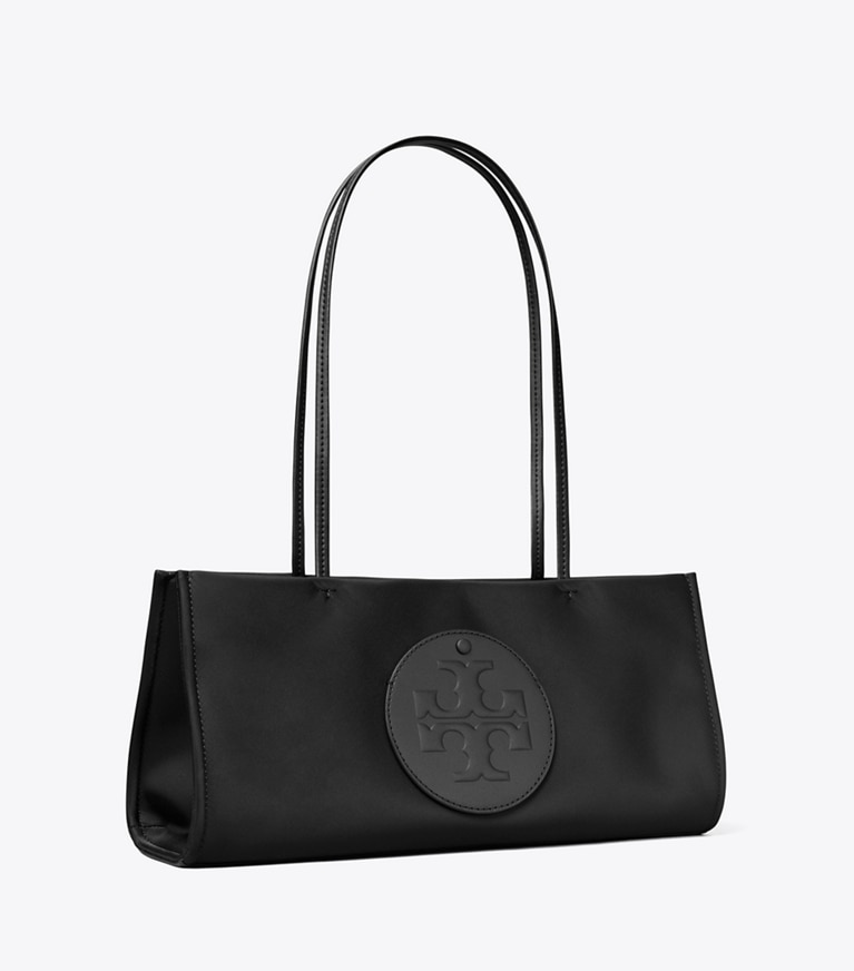 Tory Burch designer tote bags Ella East-West Tote in Black angle