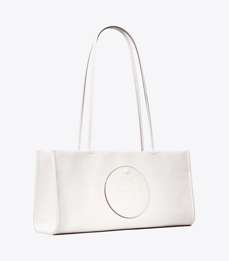 Tory Burch designer トートバッグ エラ イーストウエスト トートバッグ in Bianco Laredo angle