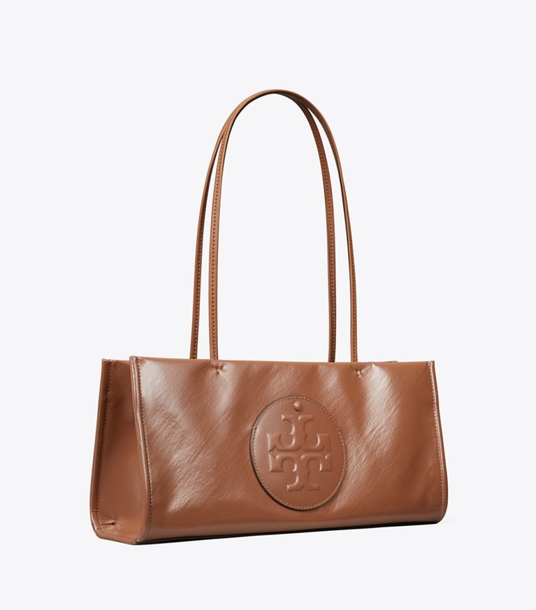 Tory Burch designer tote bags Ella East-West Tote in Aged Tan angle