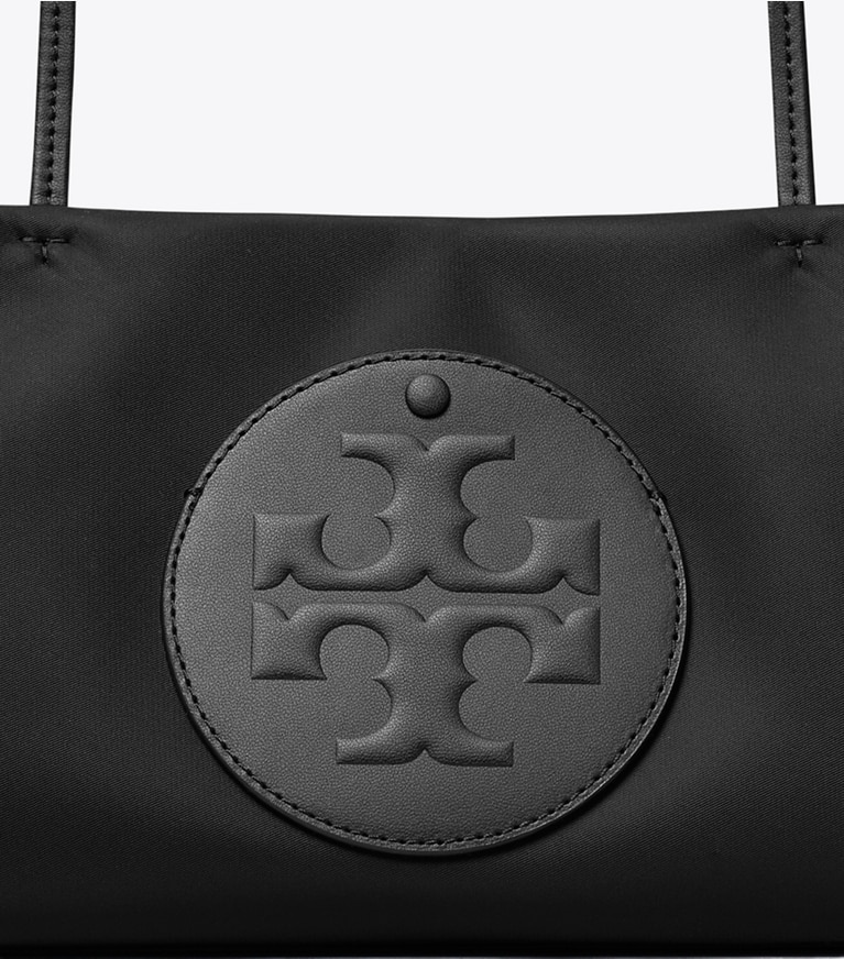 Tory Burch designer tote bags Ella East-West Tote in Black detail