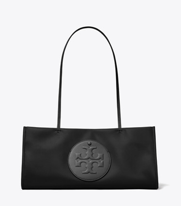 Tory Burch designer tote bags Ella East-West Tote in Black front