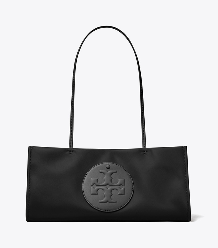 Tory Burch designer tote bags Ella East-West Tote in Black front