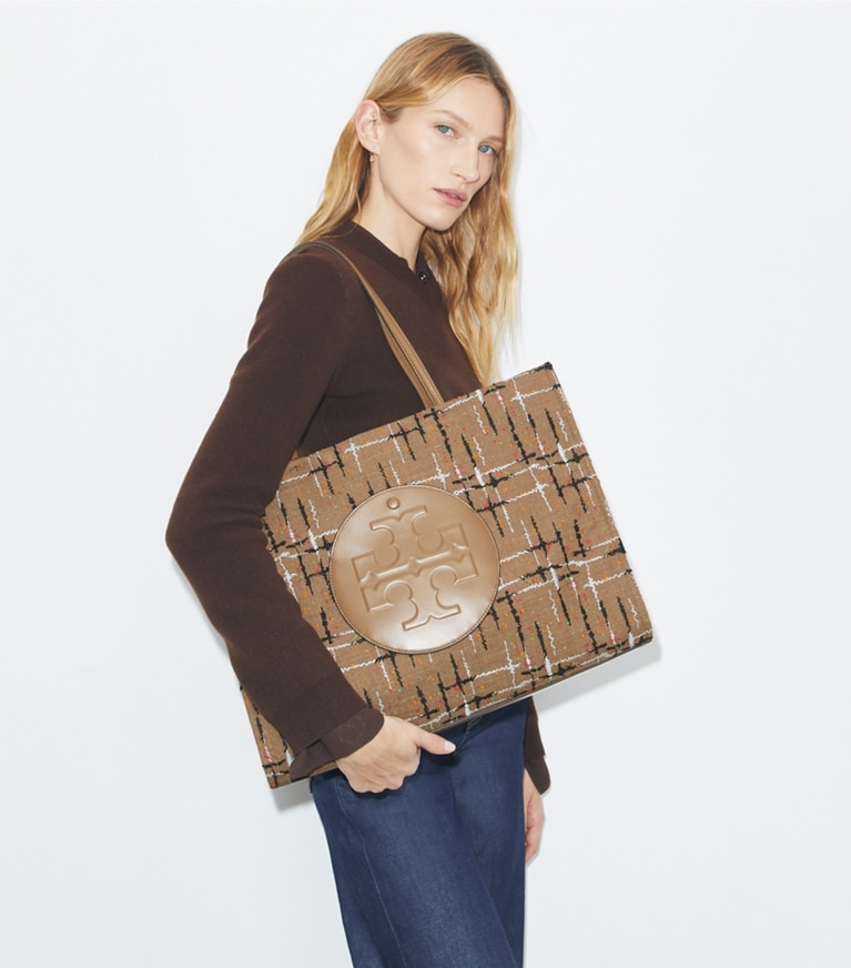 Tory Burch designer tote bags Ella Embellished Tote in Multi angle