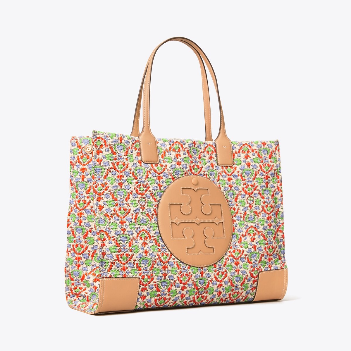 tory burch ella canvas floral tote