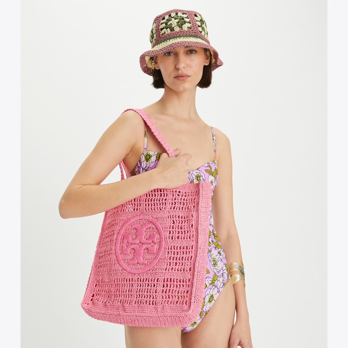 Ella Hand-Crocheted Tote: Women's Designer Tote Bags | Tory