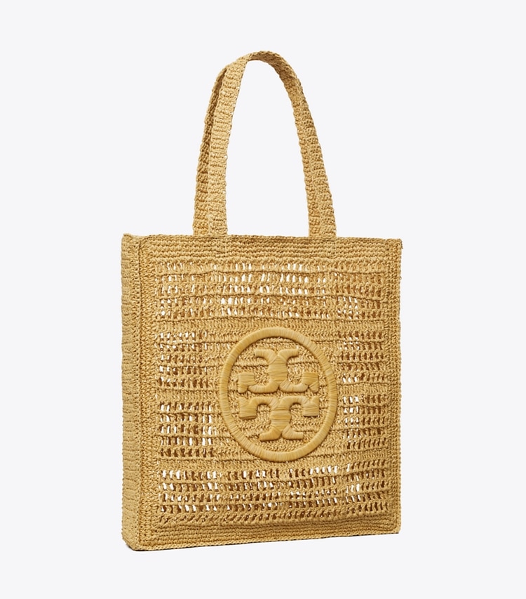 Tory Burch designer tote bags Ella Hand-Crocheted Tote in Natural angle