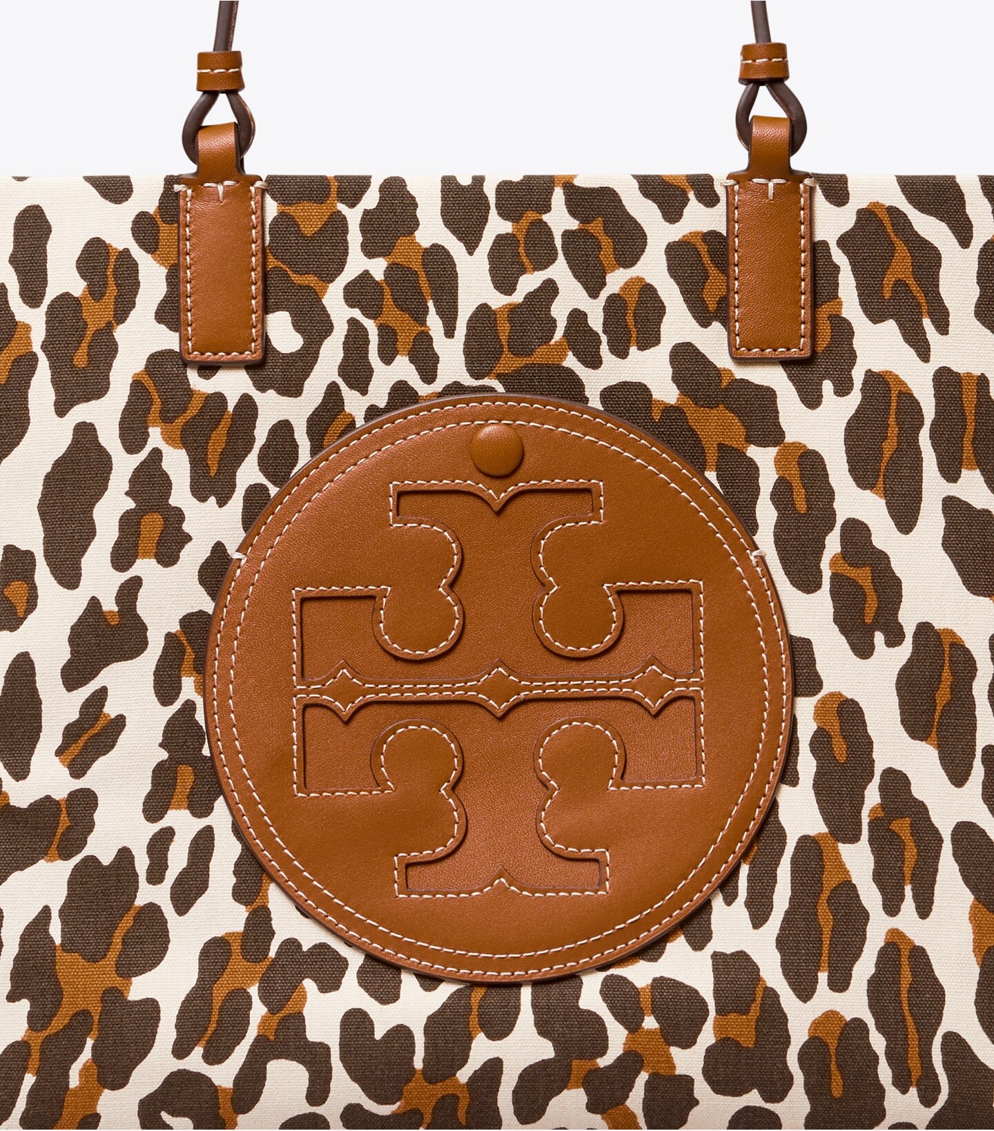 Ella Leopard Canvas Small Tote 