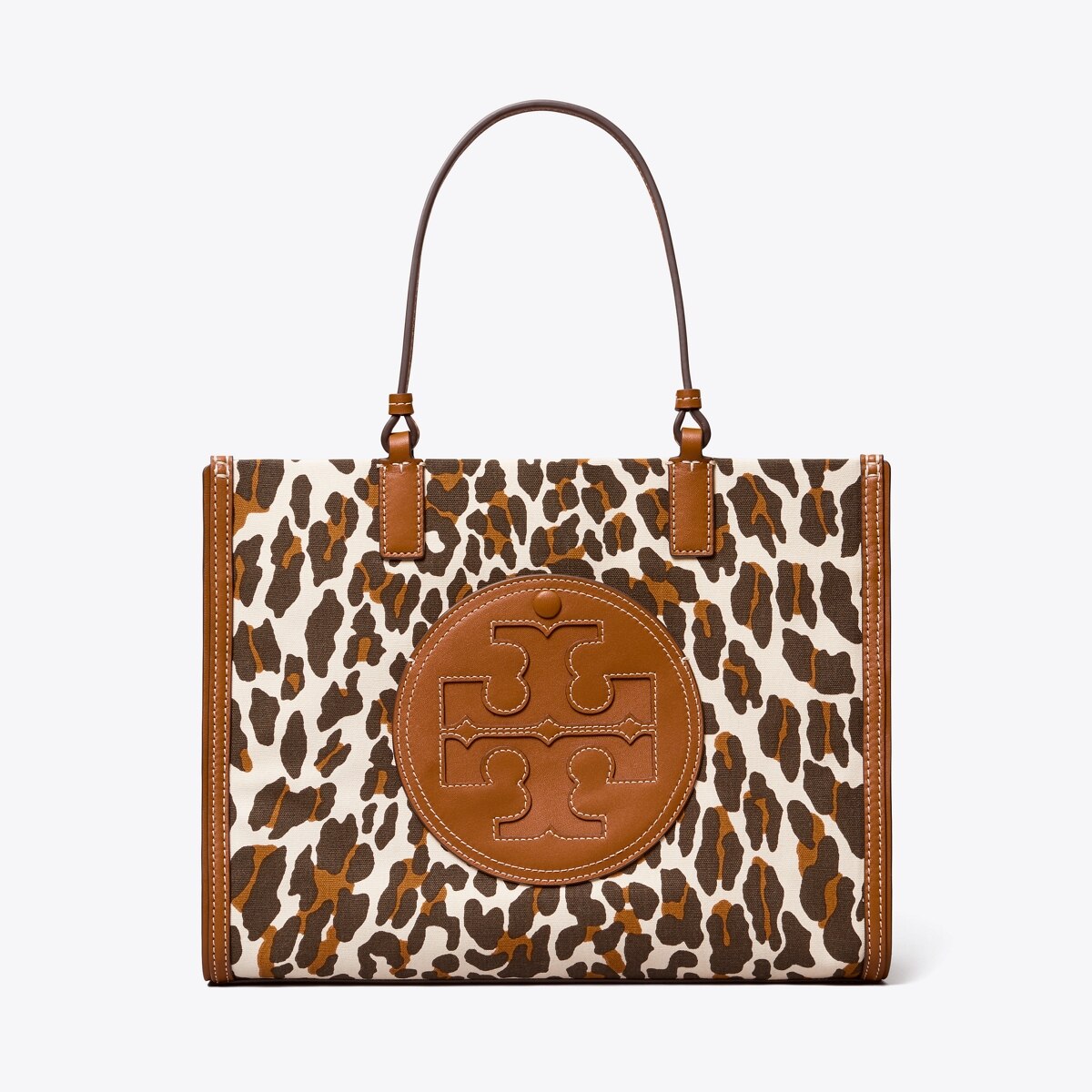 Ella Leopard Canvas Small Tote Women s Designer Tote Bags Tory Burch