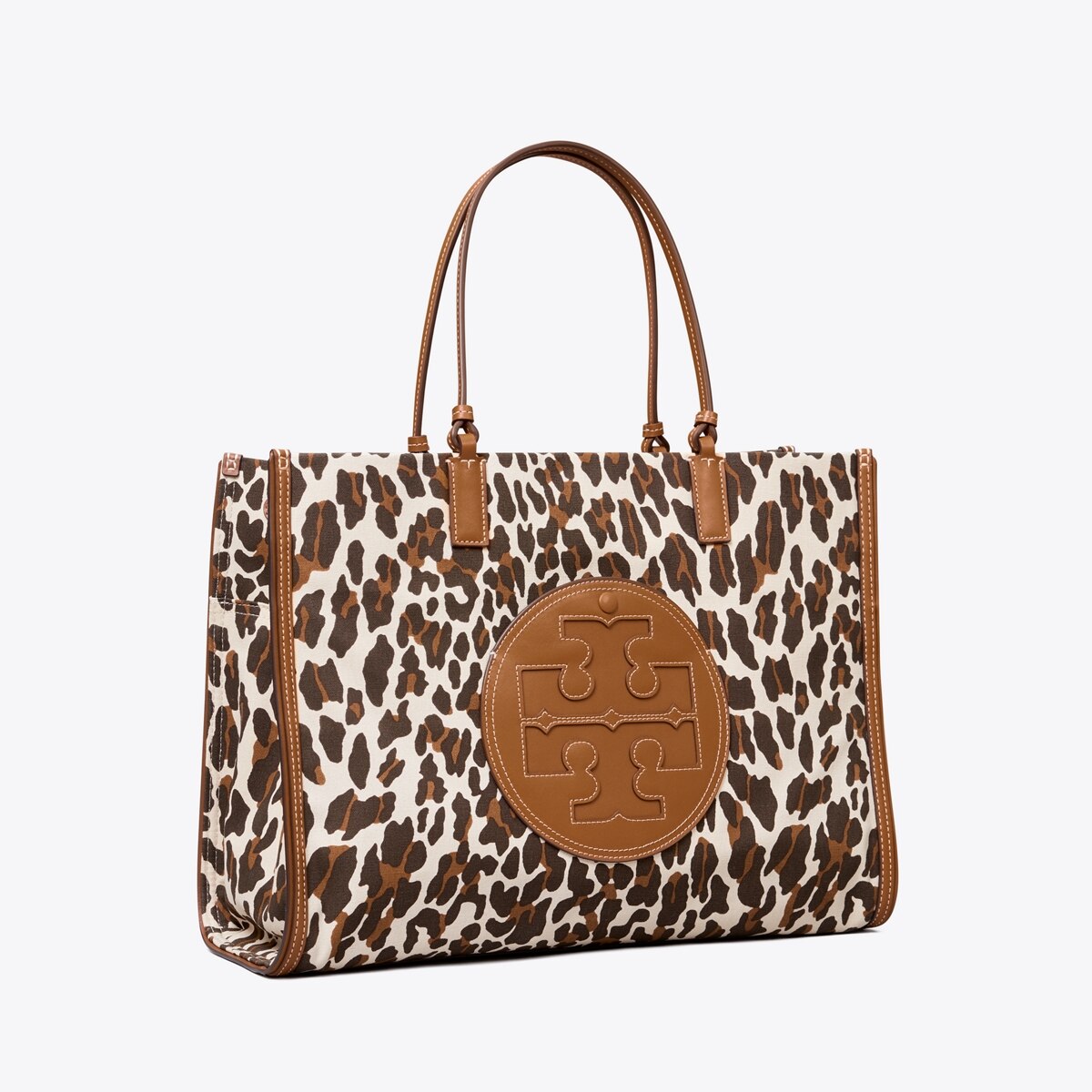 Ella Leopard Canvas Tote Bag: Women's Designer Tote Bags | Tory Burch