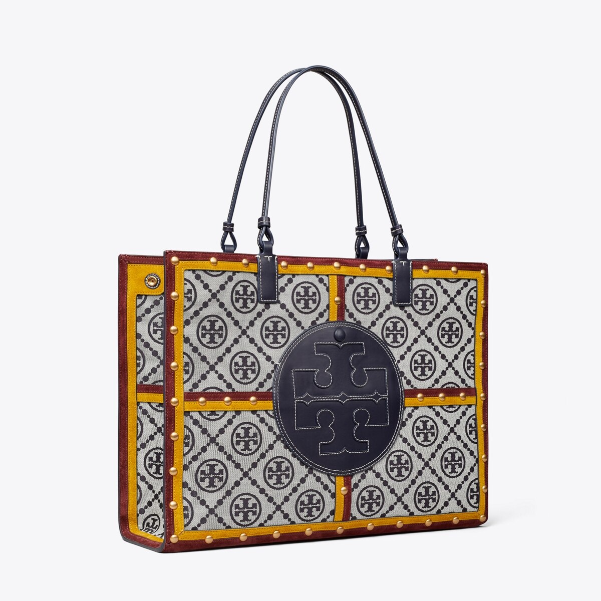 Ella Monogram Quadrant Tote: Women's Designer Tote Bags | Tory Burch