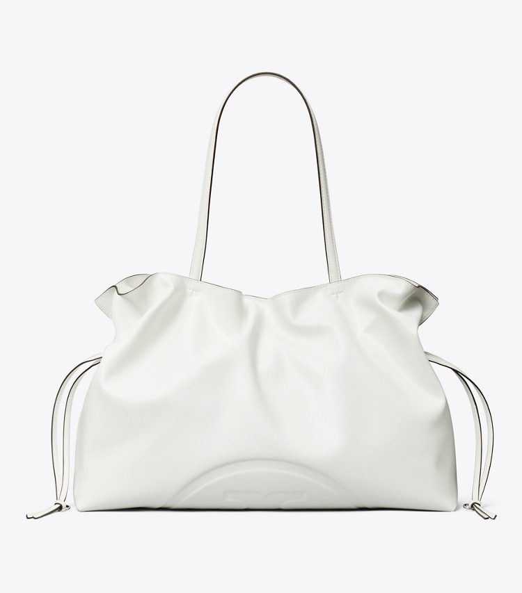Tory Burch designer tote bags Ella natuura™ Drawstring Tote in Bianco back