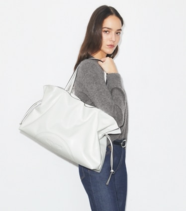 Women's Designer Large White Other Handbags | Tory Burch