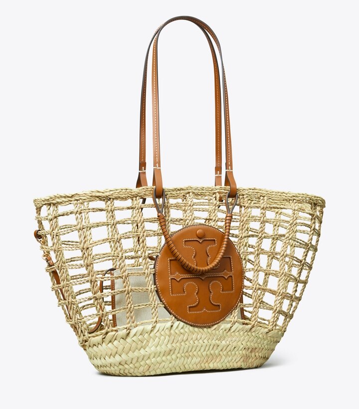 Ella Open-Weave Basket Tote Bag: Women's Handbags | Tote Bags | Tory ...