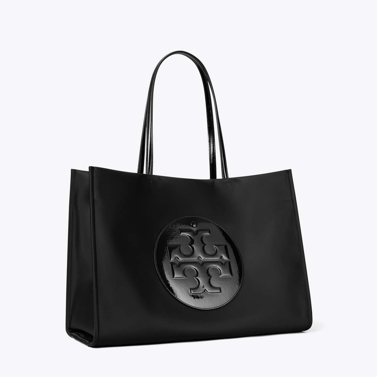 トートバッグ TORY BURCH Woman Tote bags Black 170485 001 ella-patent-tote-angle.