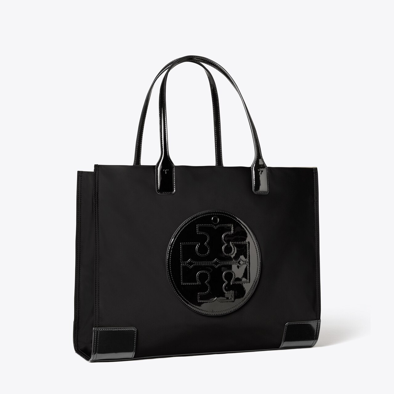 Tory Burch Large Tote Bag Black Leather