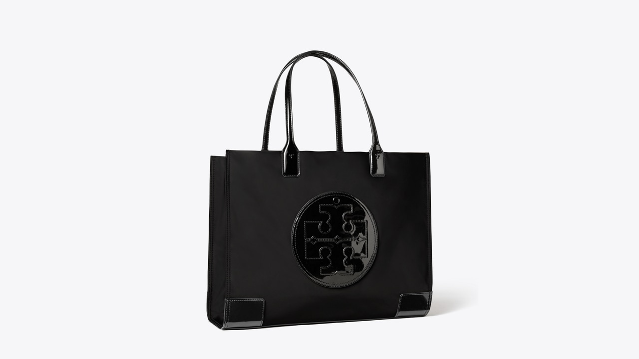 NWT! Tory Burch Ella Nylon Shoulder Bag Tote Black $248
