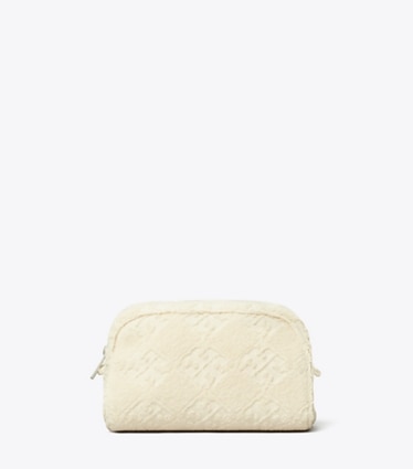 Tory Burch designer Ella Pouch aus Terry in Pearl front