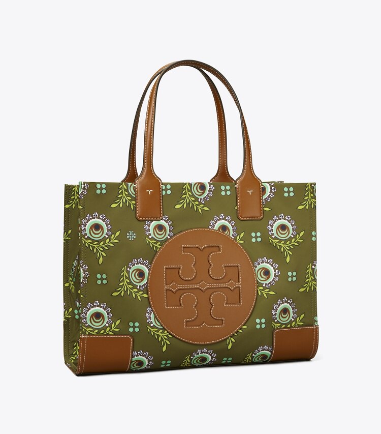 Tory Burch designer tote bags Ella Printed Mini Tote Bag in DECO BLOOM COMBO C angle