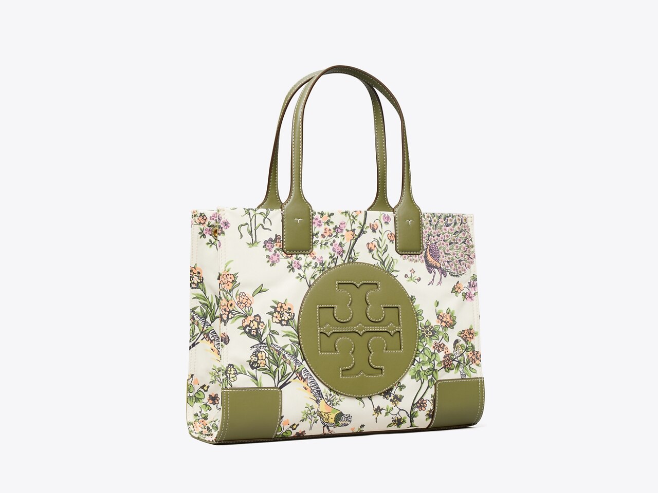 TORY BURCH Women's Ella Patent Tote Bag Floral Print, Women's