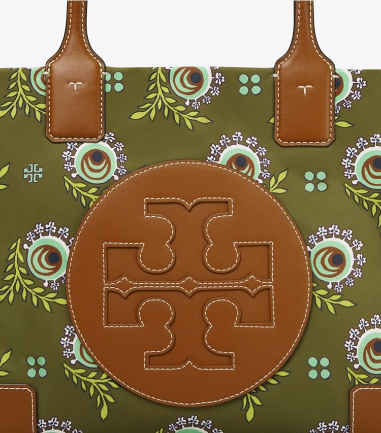 Tory Burch designer tote bags Ella Printed Mini Tote Bag in DECO BLOOM COMBO C detail